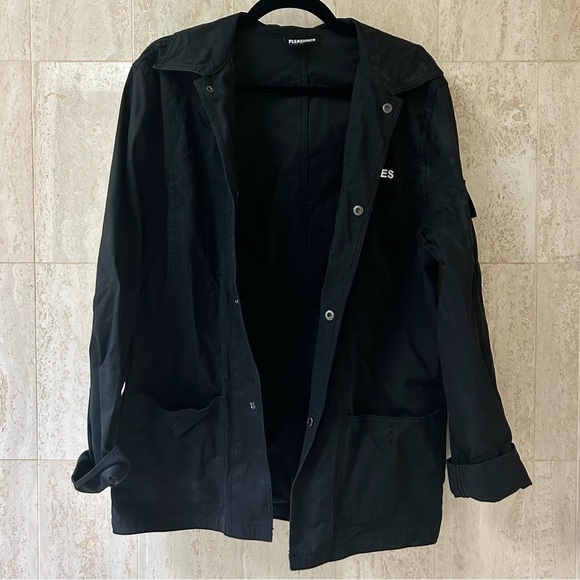 PLEASURES Lightweight Ribcage Jacket (Medium) - Black - Picture 6 of 7